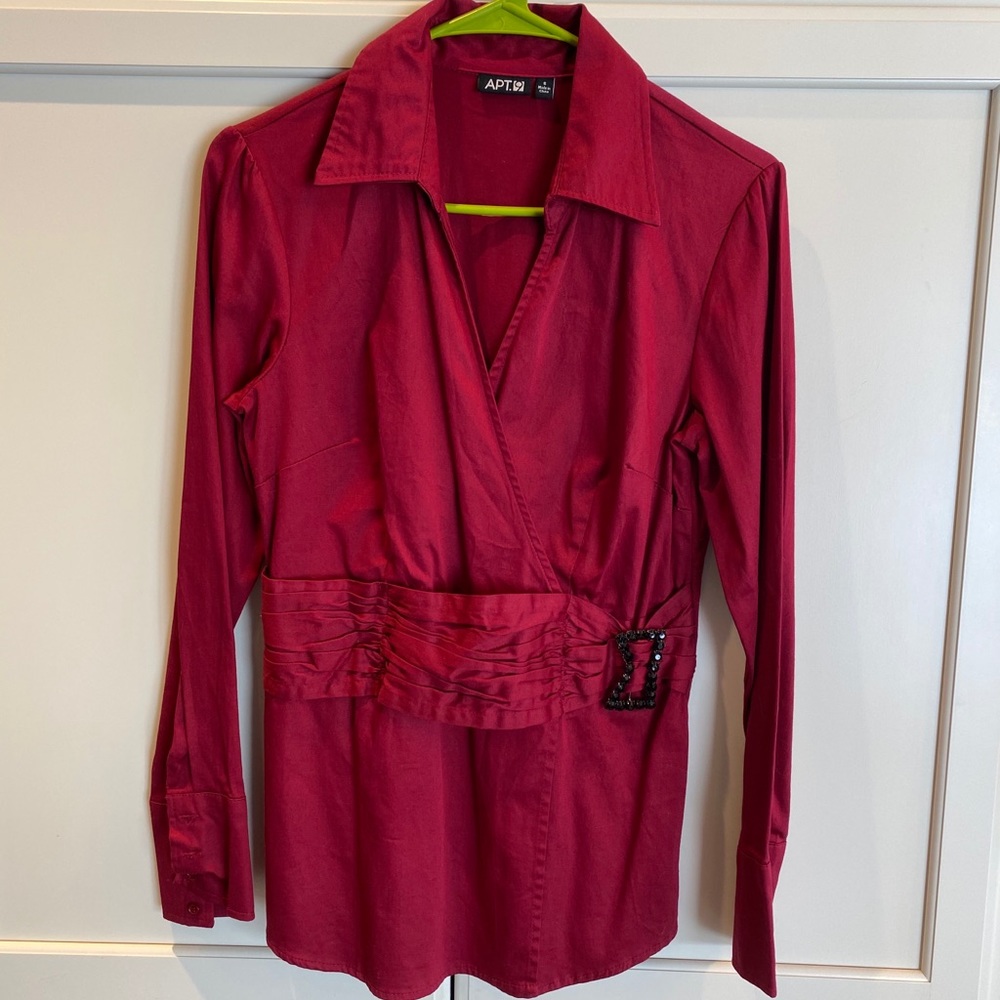 Red blouse
